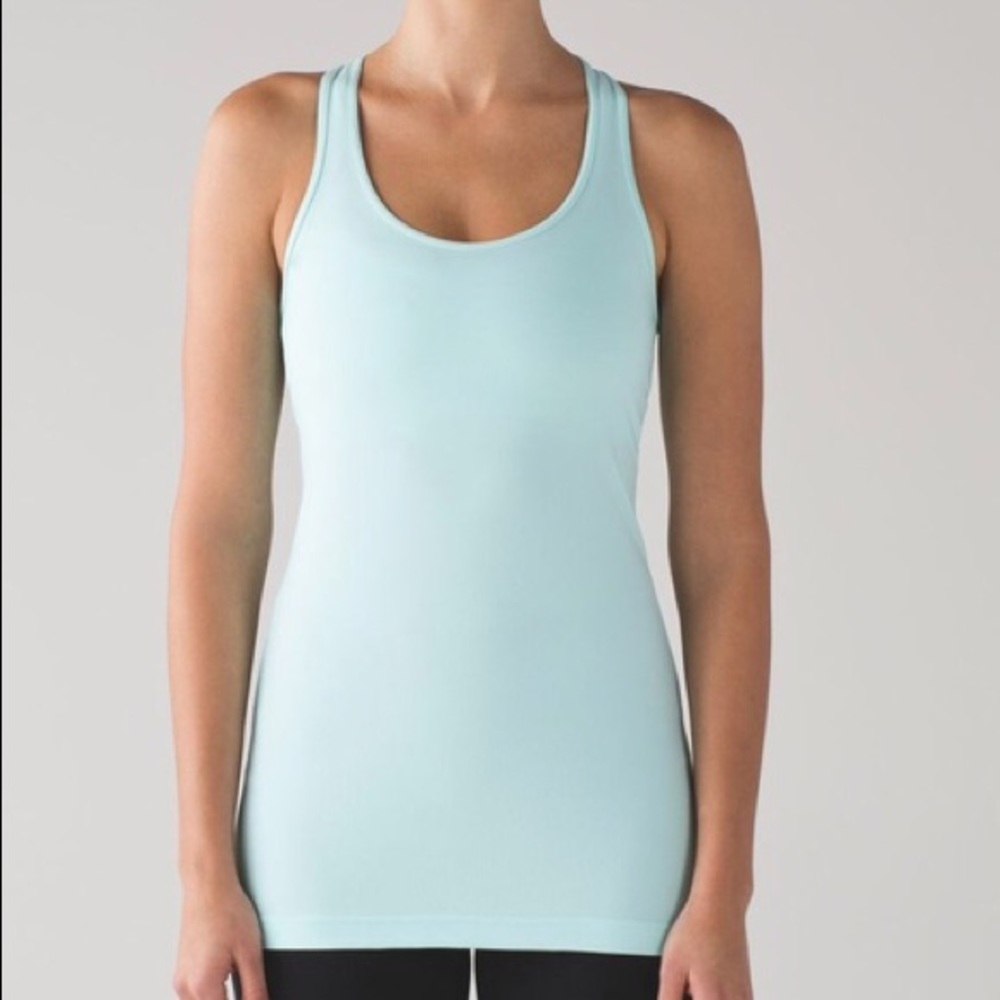 Lululemon 4 cool racer back light blue